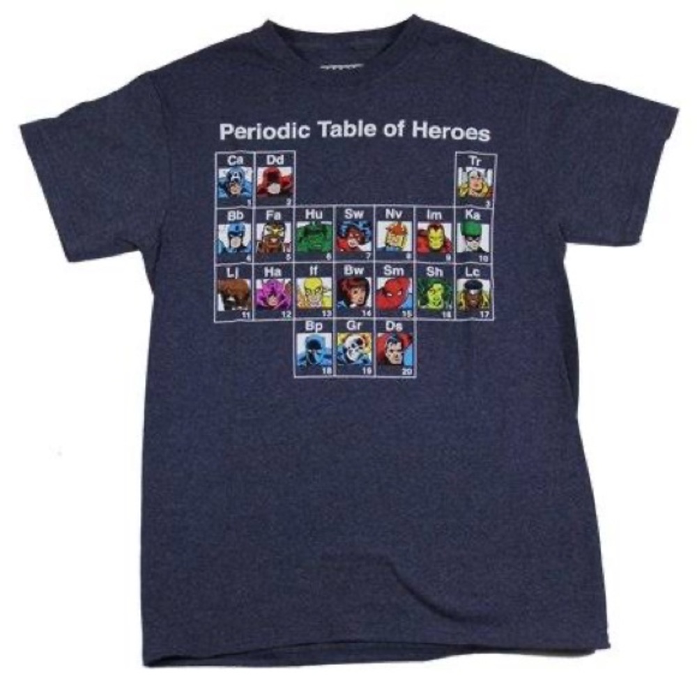 Marvel Comics T-Shirt - Periodic Table